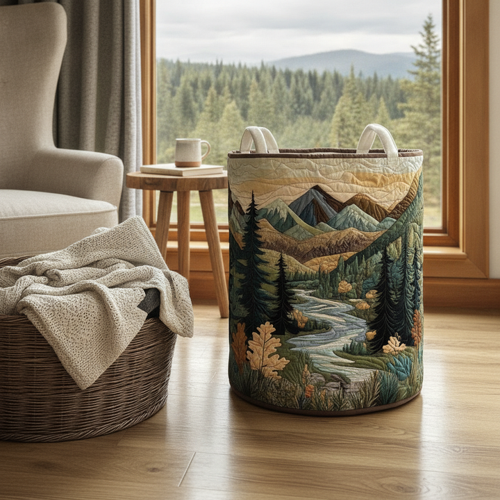 Forest Stream Laundry Basket