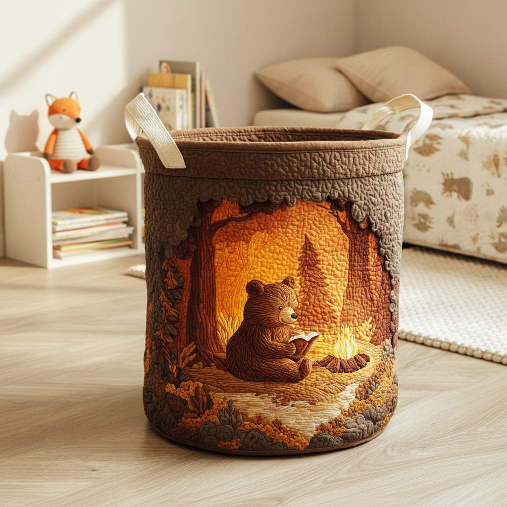 Reading Bear Laundry Basket