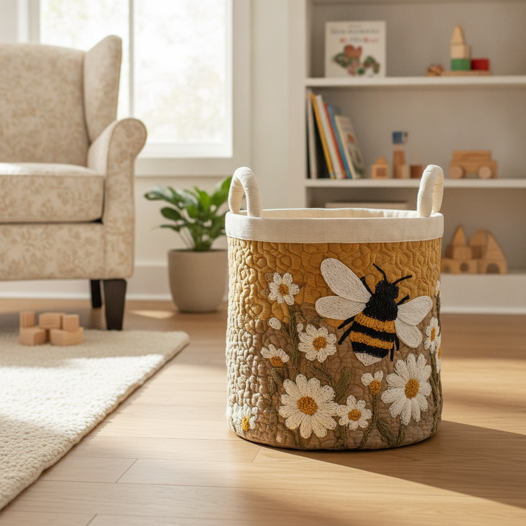 Daisy Bee Laundry Basket