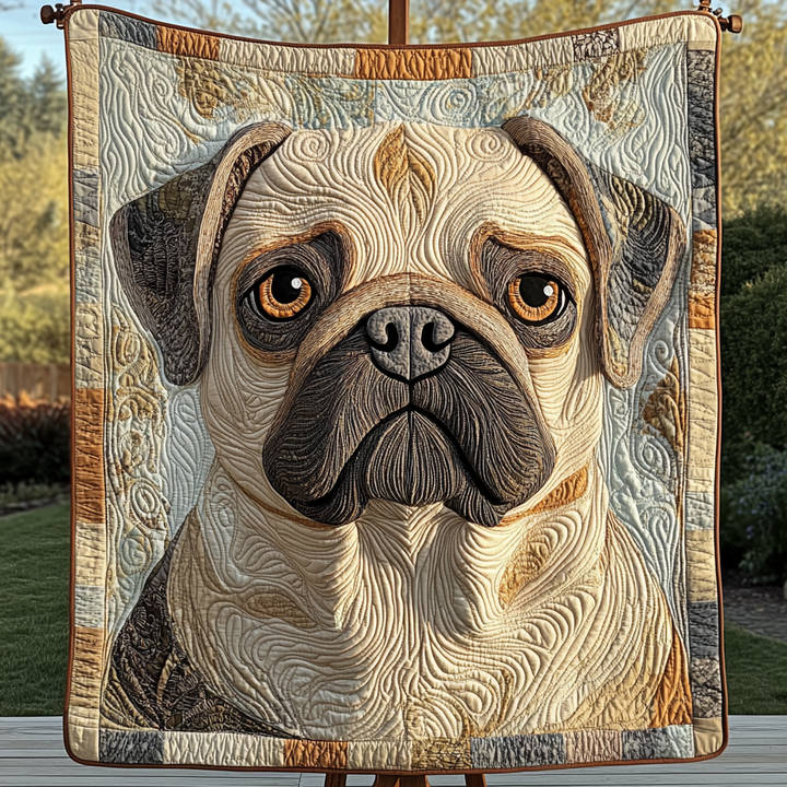 Adorable Pug Blanket