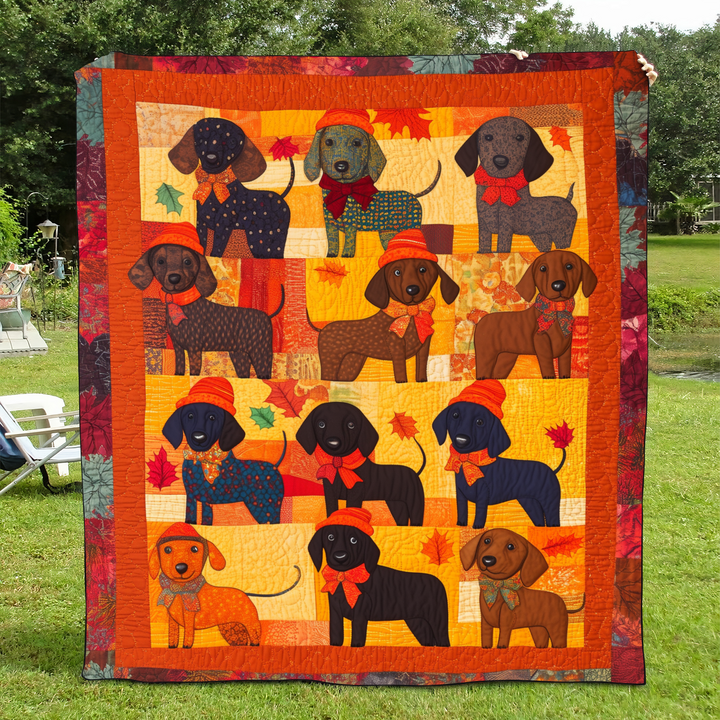 Affectionate Dachshunds Blanket