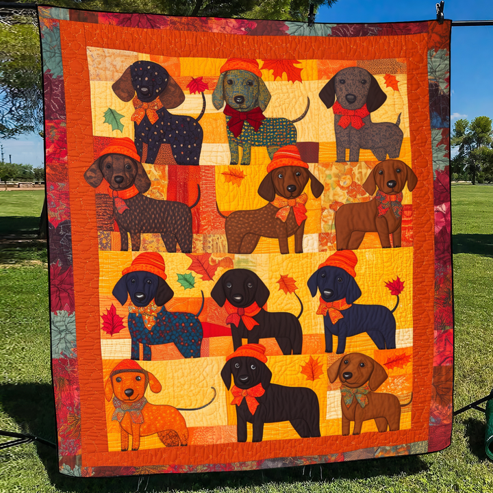 Affectionate Dachshunds Blanket