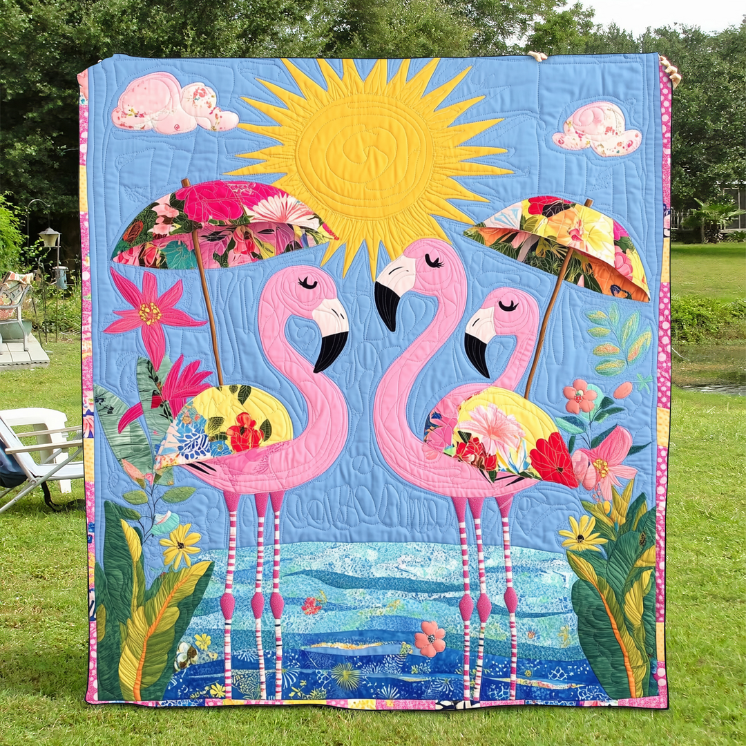 Affectionate Flamingo Blanket