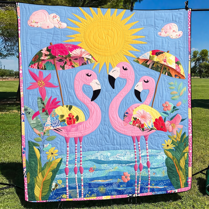 Affectionate Flamingo Blanket