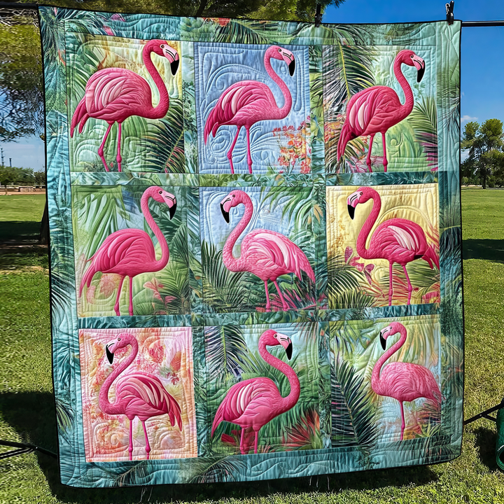 Affectionate Flamingo Blanket