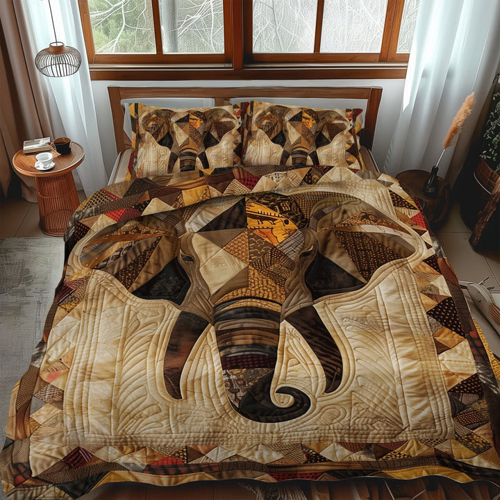 African Elephant 3-Piece Bedding Set