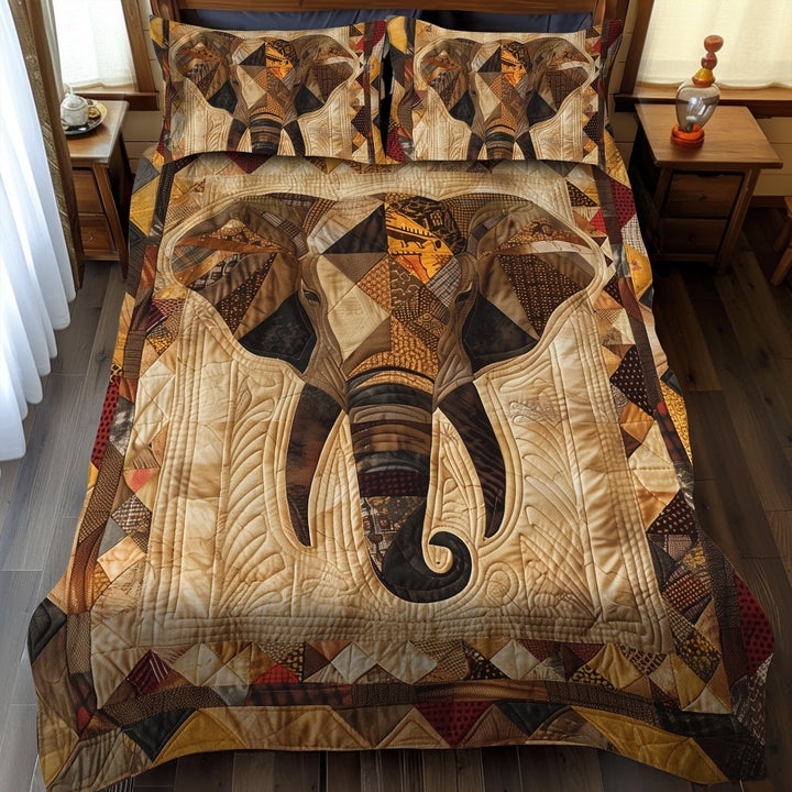 African Elephant 3-Piece Bedding Set
