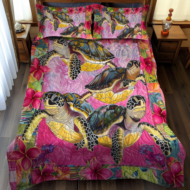 Aloha Turtle Dreams 3-Piece Bedding Set