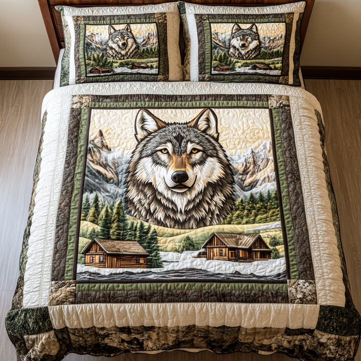 Alpine Howl 3-Piece Bedding Set