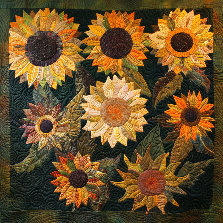 Amber Sunflower Delight Blanket