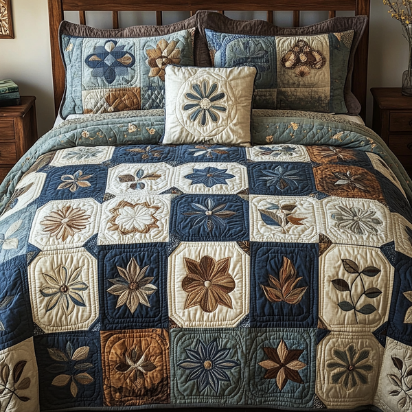 Antique Bloom 3-Piece Bedding Set