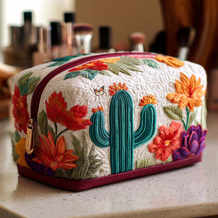 Arizona Bloom Quilted Makeup Bag