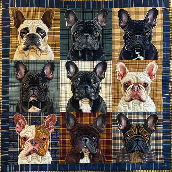 Artistic Frenchie Blanket