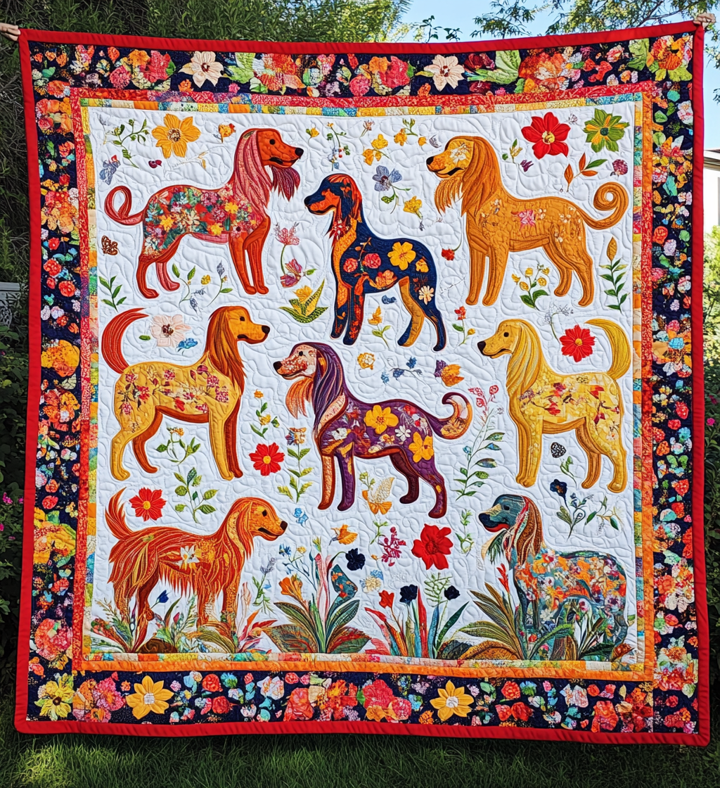 Artistic Golden Retriever Blanket