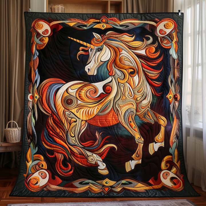 Artistic Horse-Themed Blanket