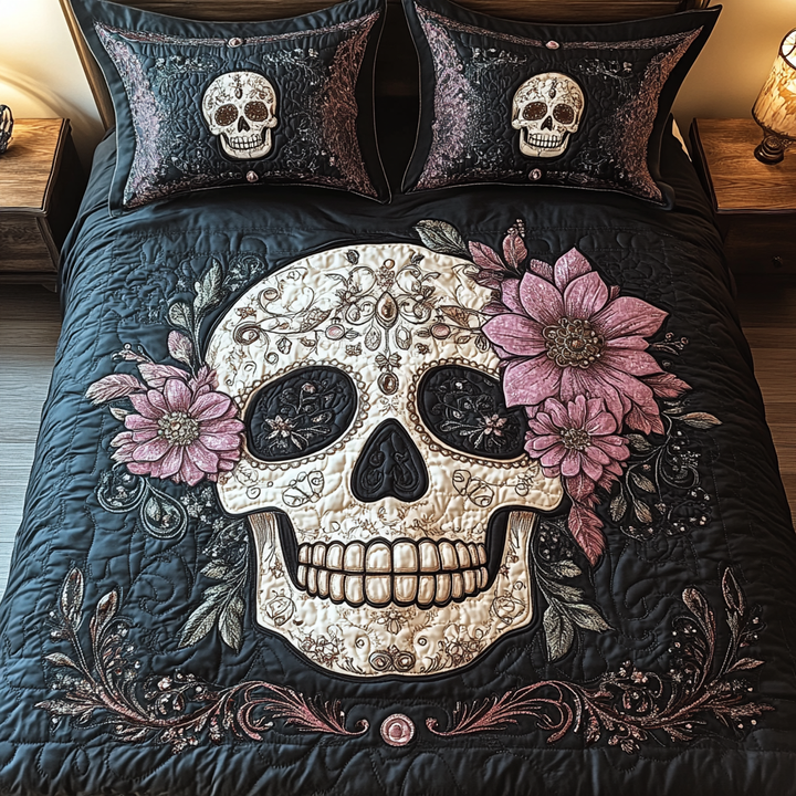 Artistic Skull 3-Piece Bedding Set