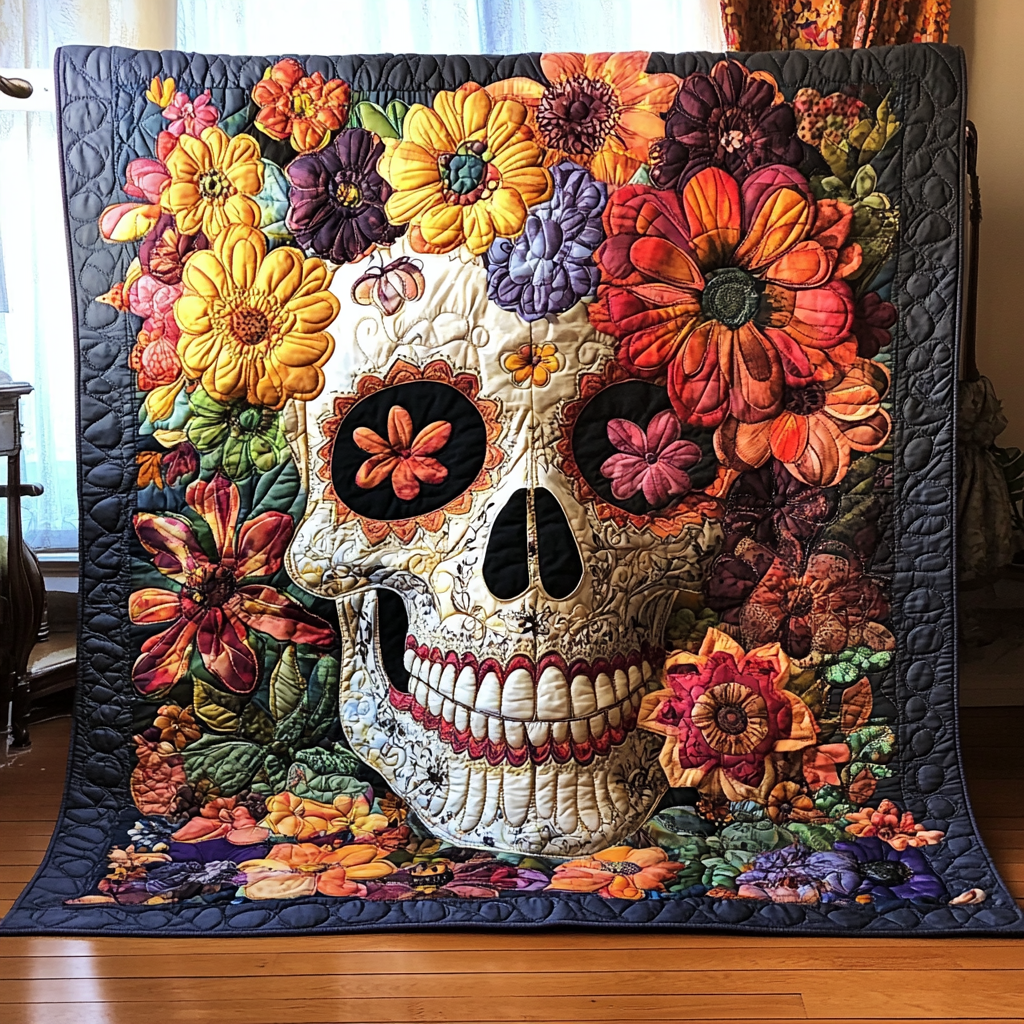 Artistic Skull Blanket