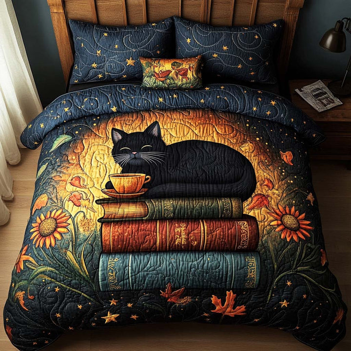 Black Cat Haven 3-Piece Bedding Set