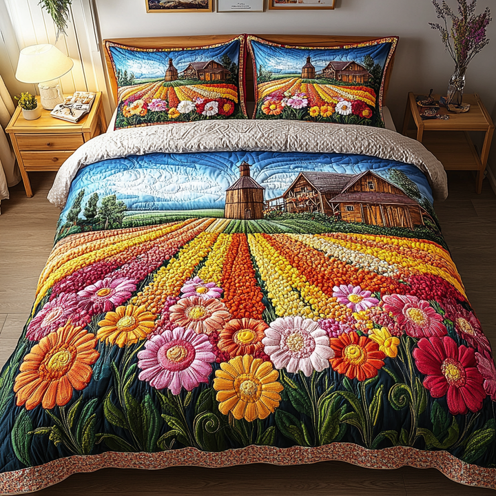 Blooming Beauty 3-Piece Bedding Set