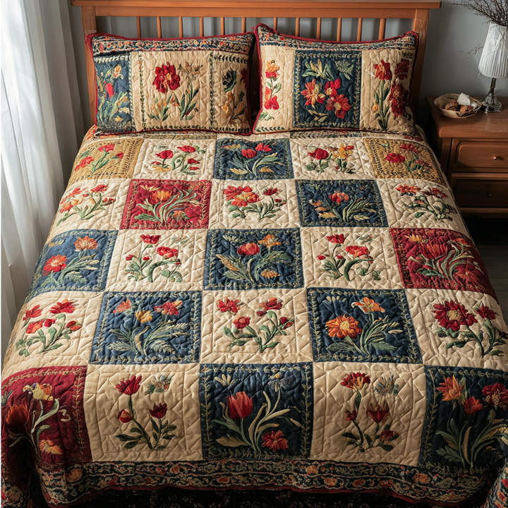 Blossom Field 3-Piece Bedding Set
