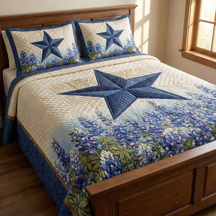 Bluebonnet Star 3-Piece Bedding Set
