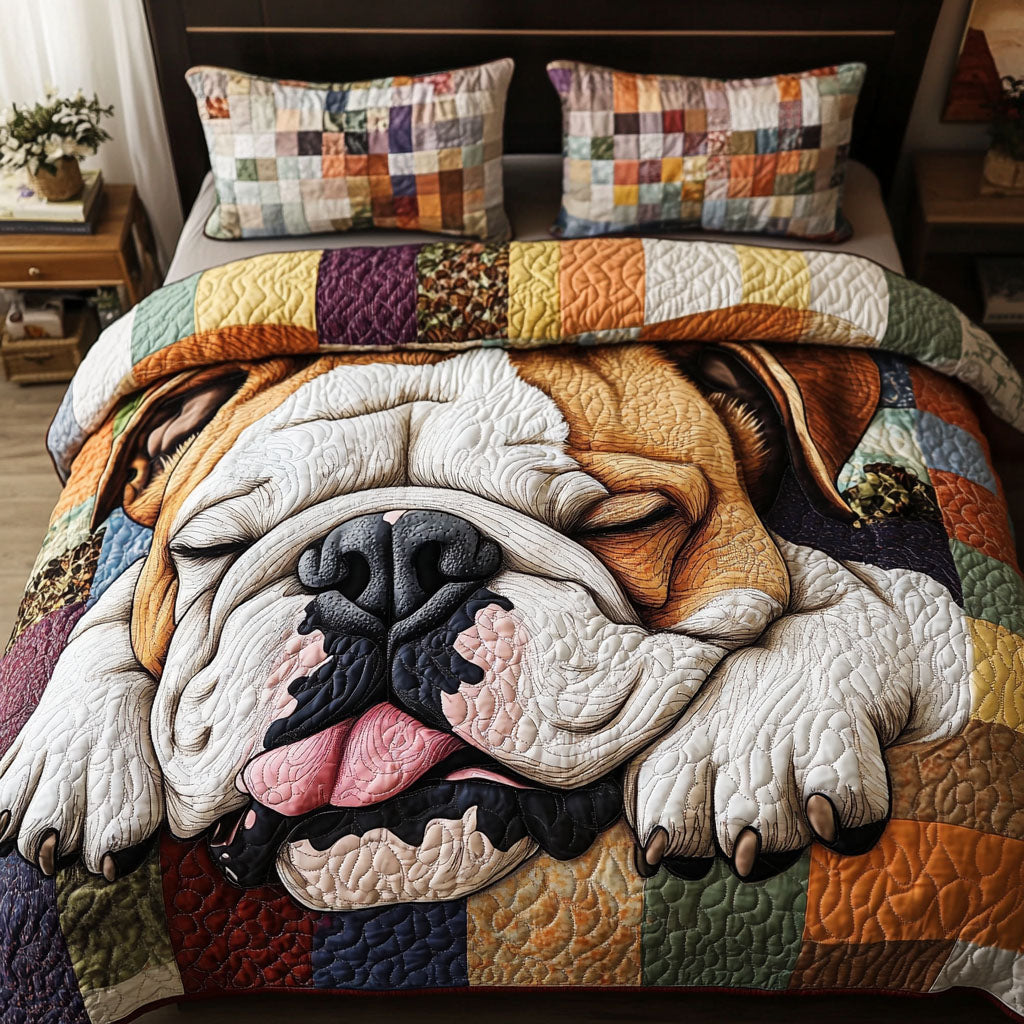 Bulldog Sleepy Time 3-Piece Bedding Set