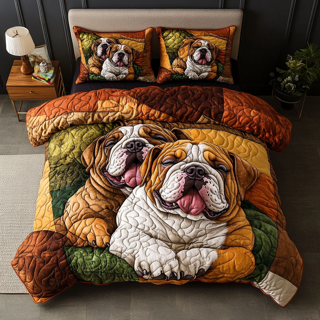 Bulldog Snooze Fest 3-Piece Bedding Set
