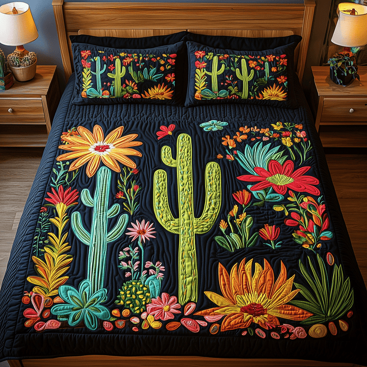Cactus Paradise 3-Piece Bedding Set