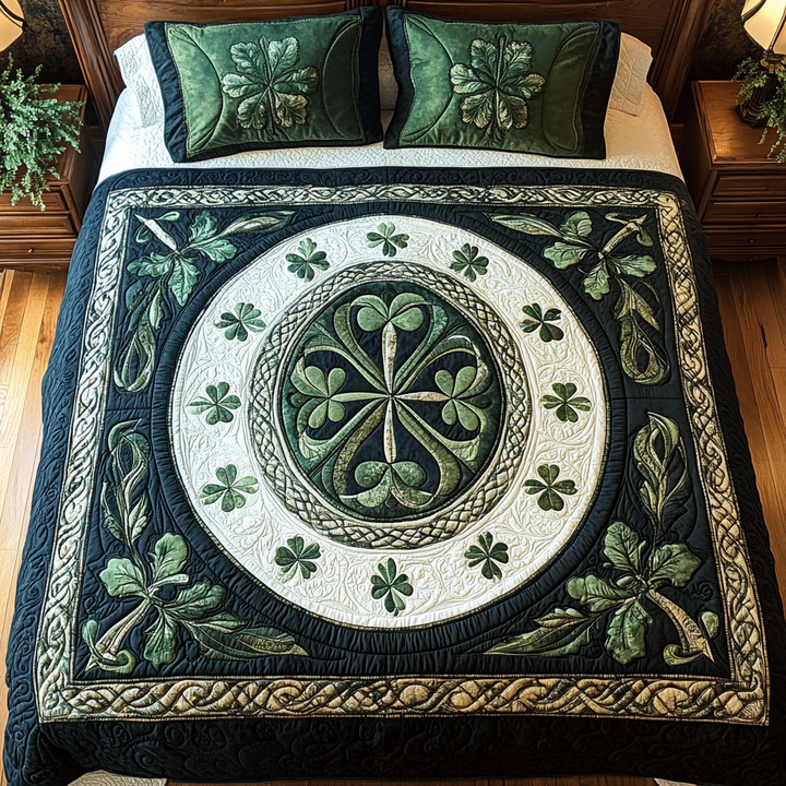Celtic Shamrock Dreams 3-Piece Bedding Set