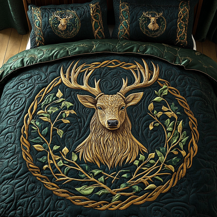 Celtic Stag Dream 3-Piece Bedding Set