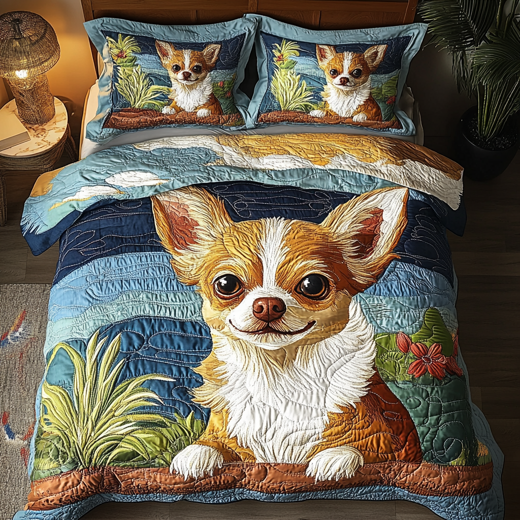 Chihuahua Charm 3-Piece Bedding Set