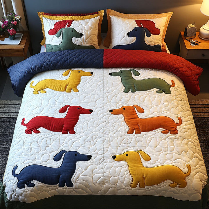 Color Pup Joy 3-Piece Bedding Set