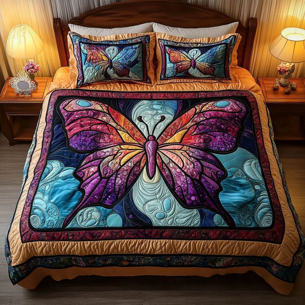 Cosmic Butterfly 3-Piece Bedding Set