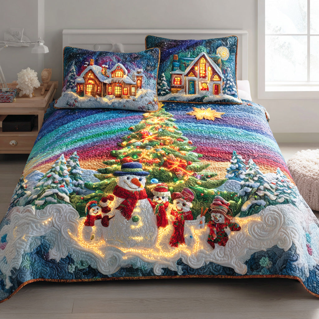 Snowmen Wonderland 3-Piece Bedding Set