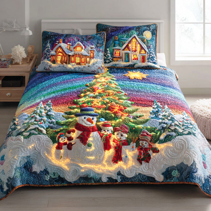 Snowmen Wonderland 3-Piece Bedding Set