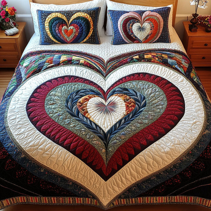 Eternal Heartbeat 3-Piece Bedding Set