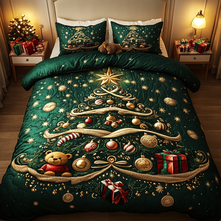 Evergreen Glow 3-Piece Bedding Set