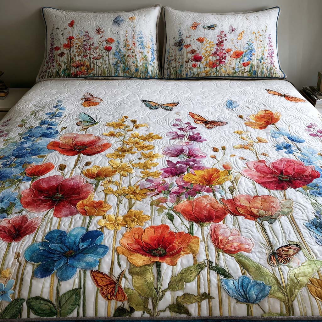 Floral Meadow 3-Piece Bedding Set