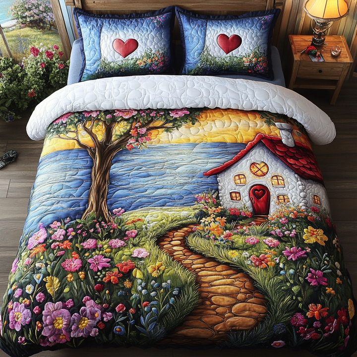 Floral Path 3-Piece Bedding Set