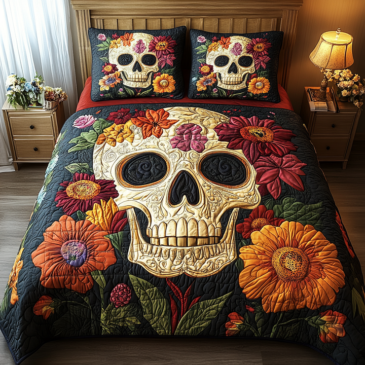 Artistic Skull 3-Piece Bedding Set