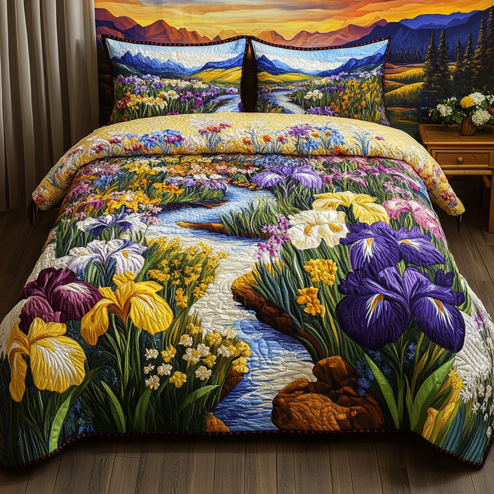 Floral Sunrise 3-Piece Bedding Set