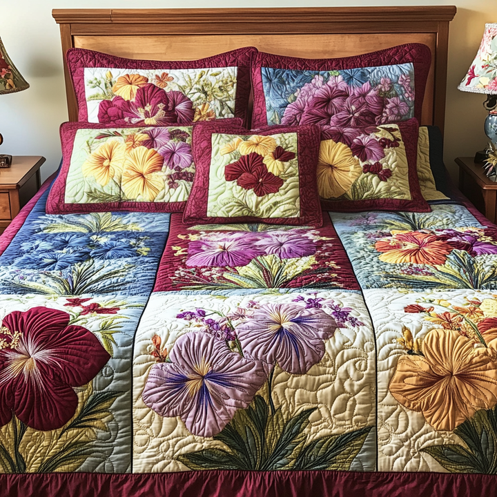 Flower Island 3-Piece Bedding Set