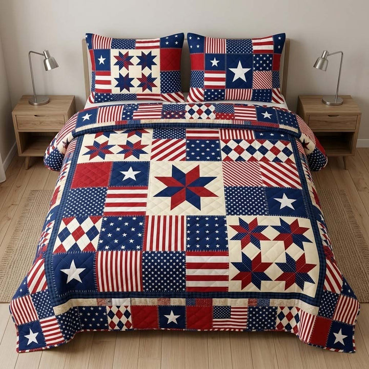 Freedom Crest 3-Piece Bedding Set