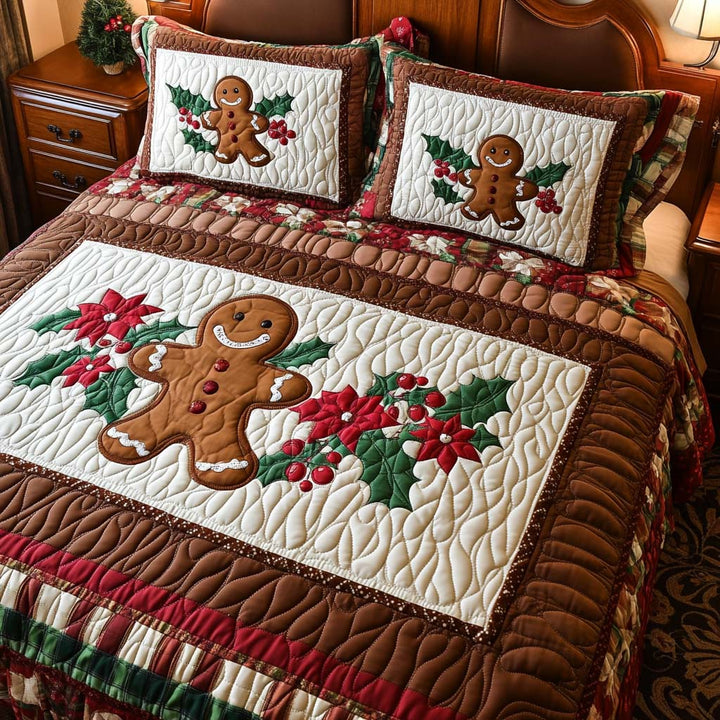 Gingerbread Cheer 3-Piece bedding Set