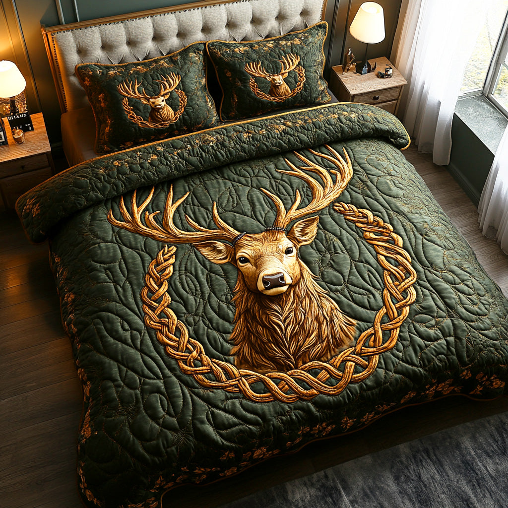 Highland Deer Loop 3-Piece Bedding Set