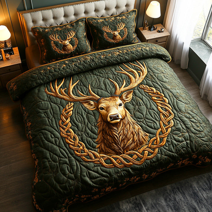 Highland Deer Loop 3-Piece Bedding Set