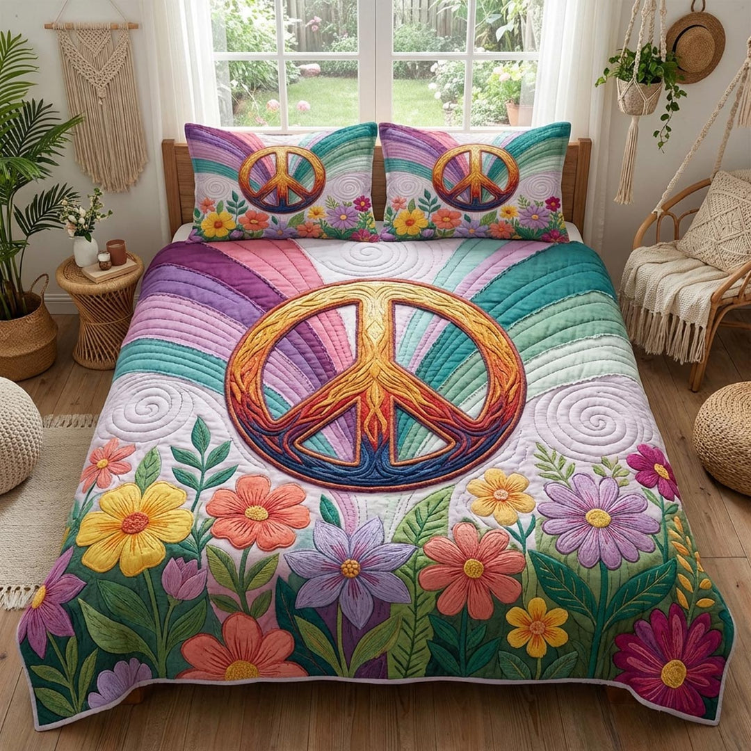 Hippie Spirit 3-Piece Bedding Set