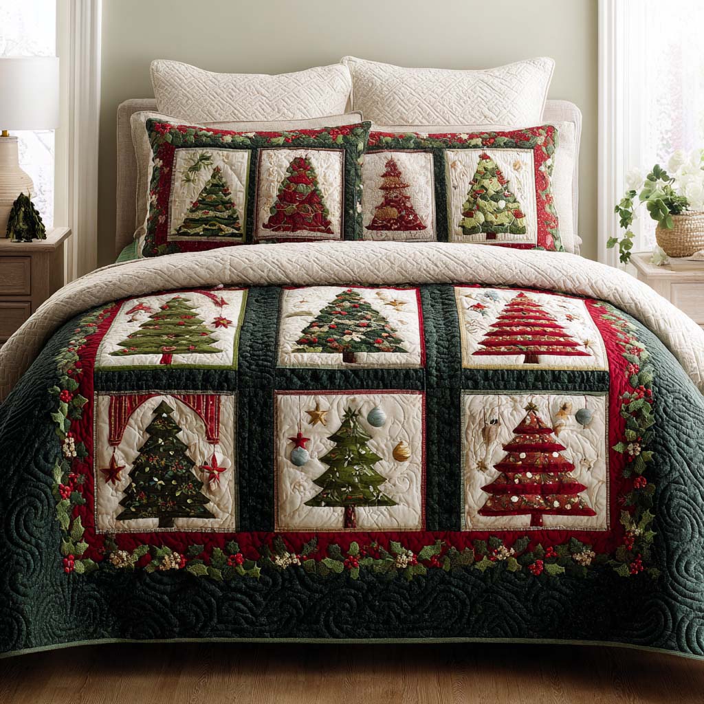 Xmas 3-Piece Bedding Set