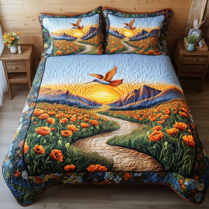 Hummingbird Harmony 3-Piece Bedding Set