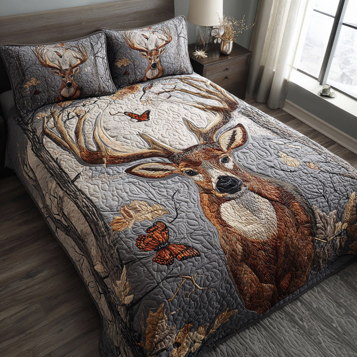 Majestic Deer Camo 3-Piece Bedding Set